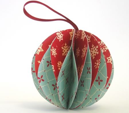 Red & Green Paper Ornament