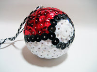 Pokeball Beaded Ornament