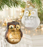 Owl Glass Ornament